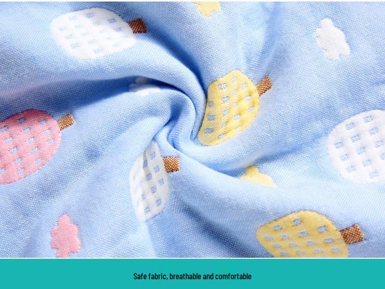 Pure Cotton Baby Sleeping Bag - All-Season Quilted Anti-Kick Blanket for Newborns