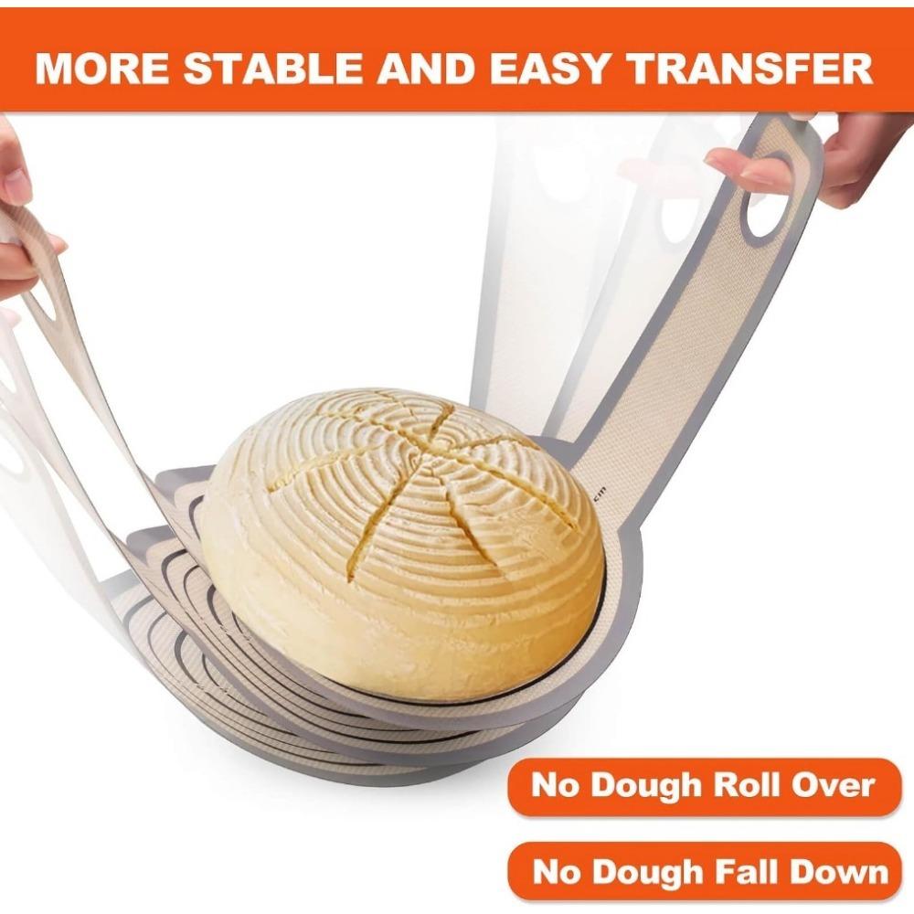 Silicone Bread Sling Dutch Oven Non-Stick Silicone Bread Baking Mat With Extra  Reusable Long Handles Bread Baking Sheet Liner