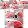 Flamingo Plush Toy Pillow Cushion For Kids Soft And Cuddly, Short Plush Fabric, Pink, 25cm/35cm/50cm
