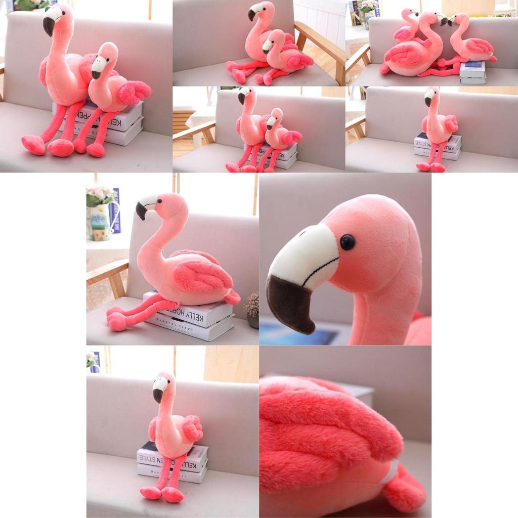 Flamingo Plush Toy Pillow Cushion For Kids Soft And Cuddly, Short Plush Fabric, Pink, 25cm/35cm/50cm