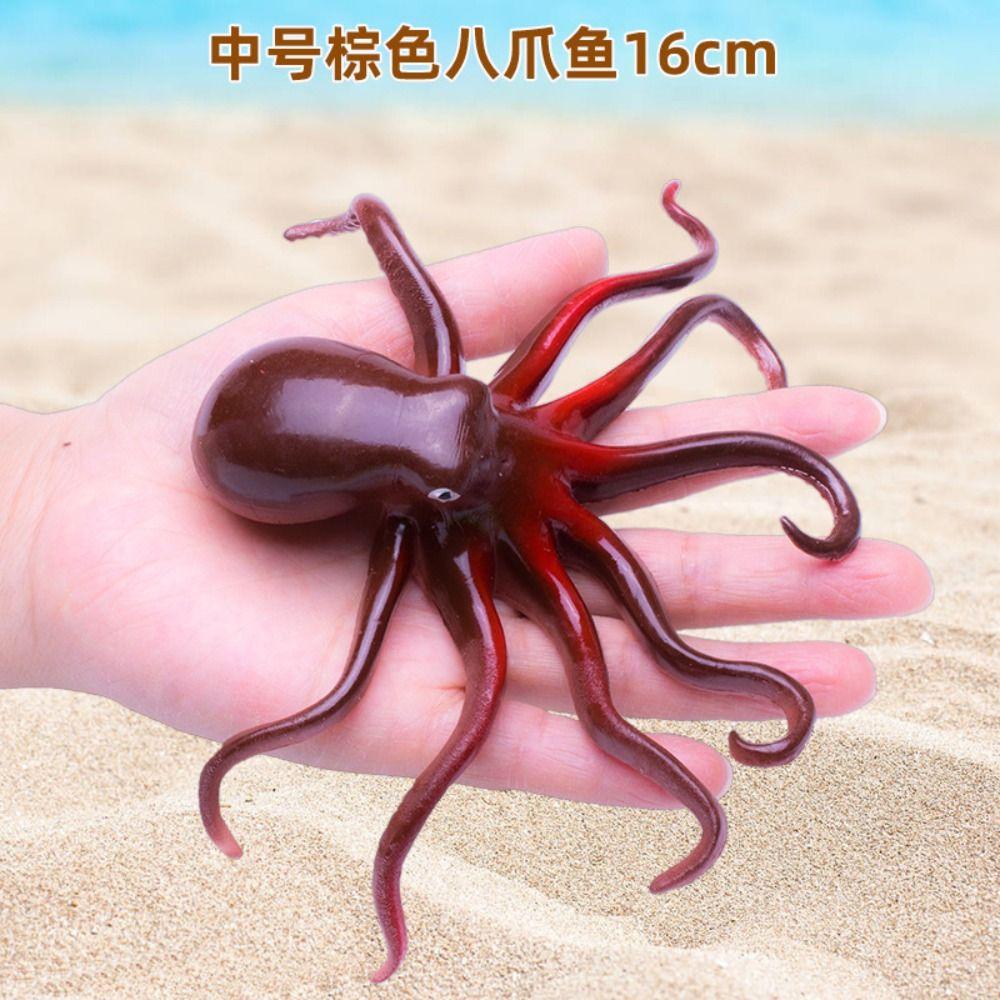 Decoration Animal Model Soft Elastic Toys Octopus Action Toy Simulation Octopus Toy Ocean Sea Life
