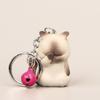 Multi-function Shy Cat Keychain Portable Kitten Keyring Gifts Bag Pendant