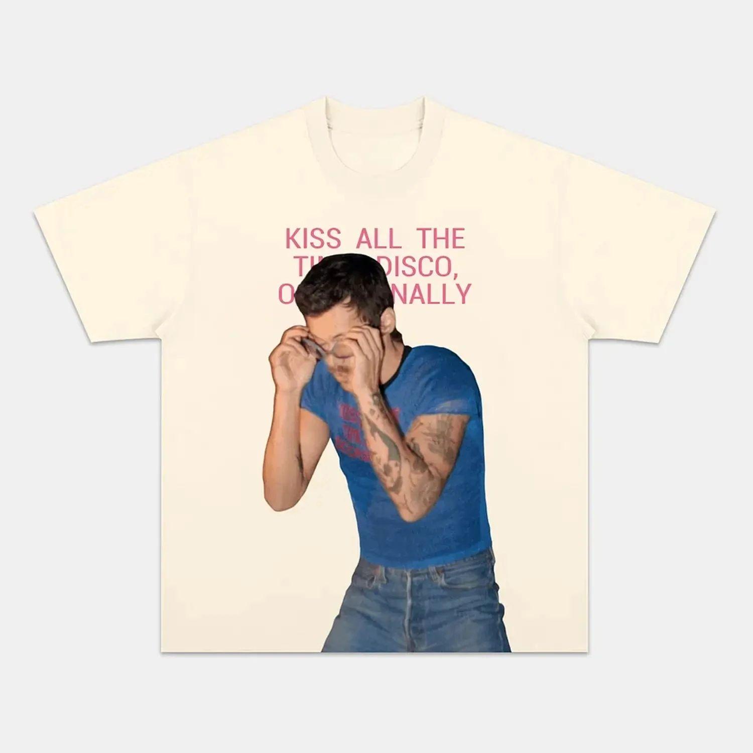

Y2k Hot Sales Top Kiss All The Time Disco Occasionally Harry Styles 2026 Album Cotton Summer ONeck Short Sleeve Tshirt Unisex S