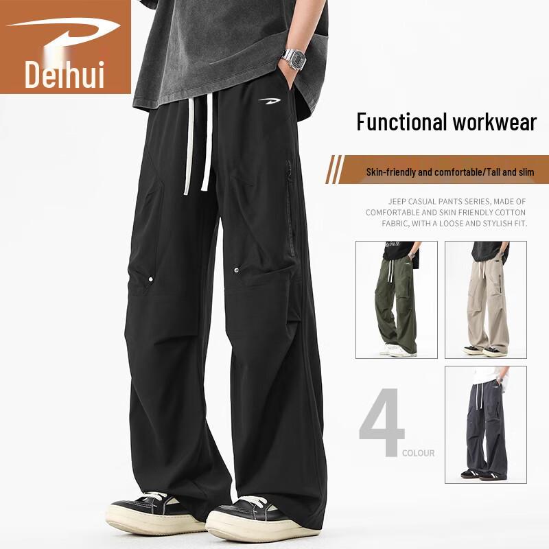 

Deerhui Men s Outdoor Windproof Breathable Straight-Leg Cargo Pants 3XL