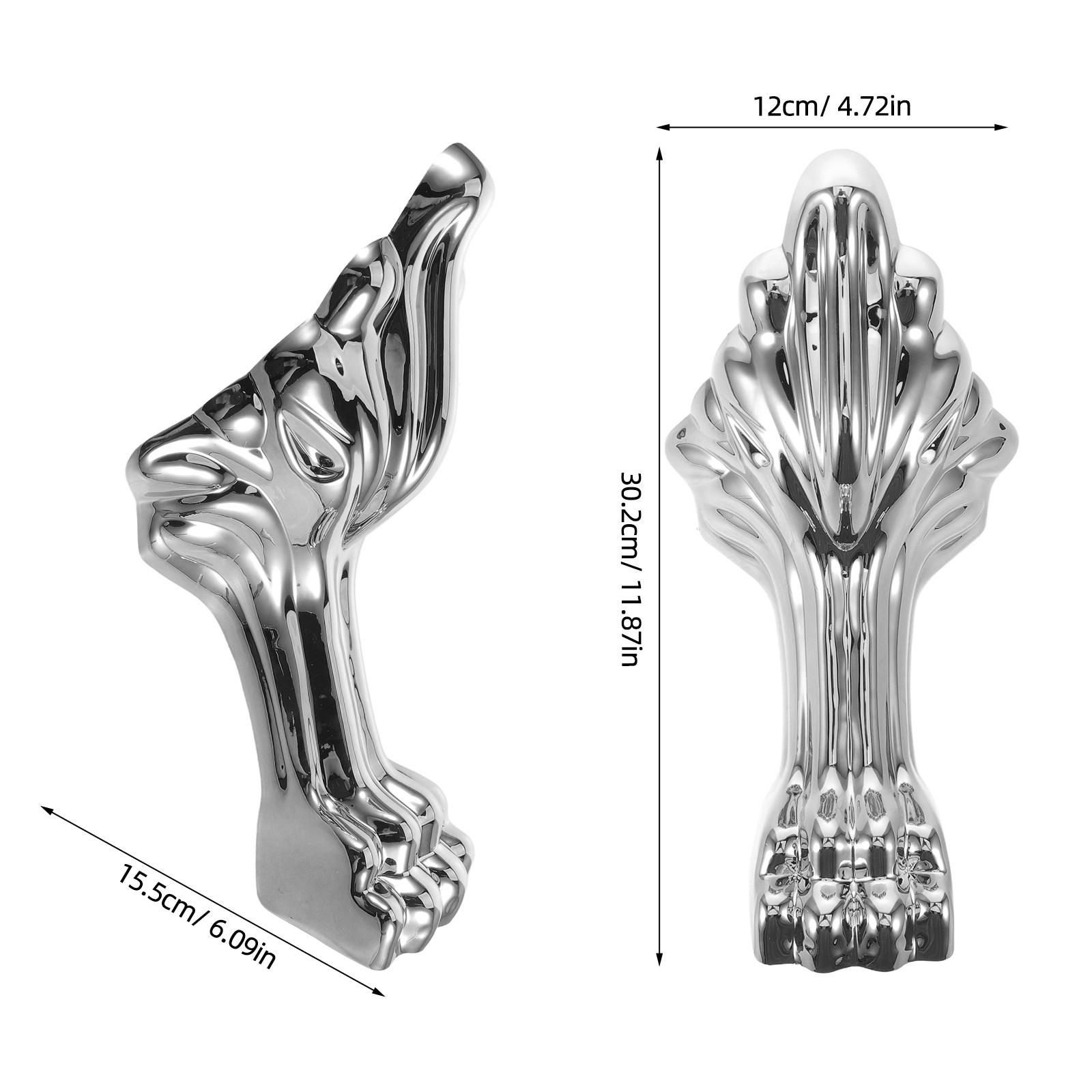Silver Plastic Claw Tub Foot No