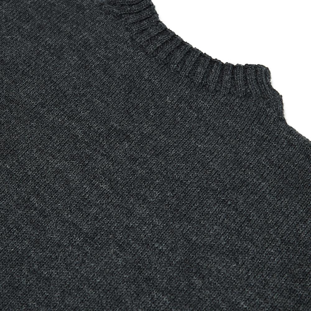 Geonjiulleunseu Fisherman Whole Garment Sweater - Charcoal