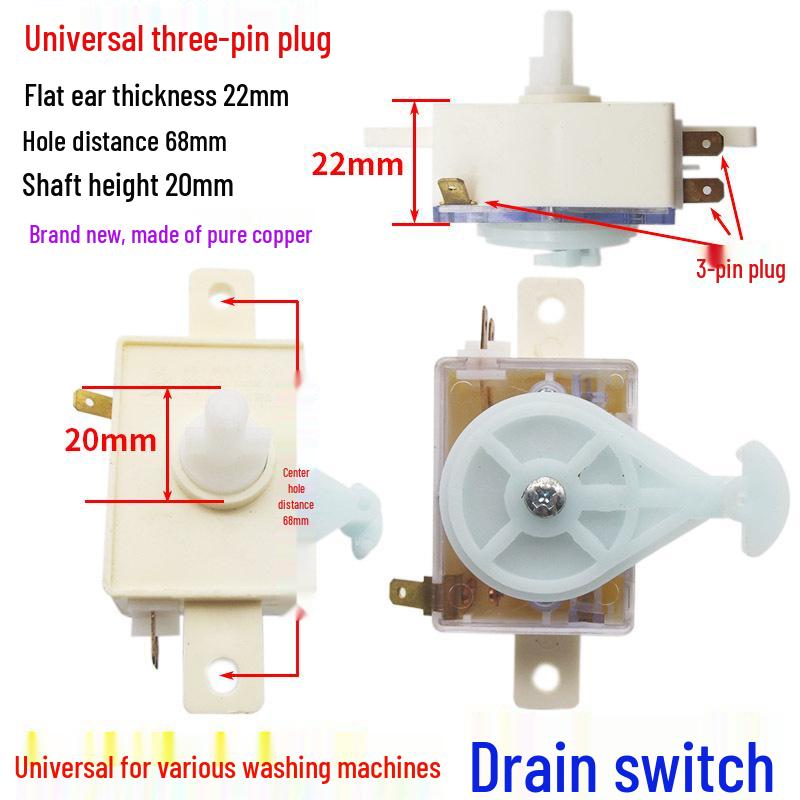 Doppelbad-Waschmaschine Halbautomatisch Ablaufschalter Umbau Motor Teile