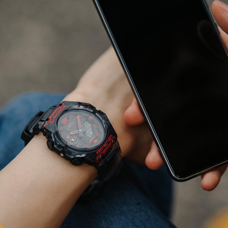 Casio G-SHOCK Series Dimensional Era Sports Waterproof Chronograph Bluetooth Quartz Movement Resin Strap Japanese and Korean Watch Men's GA-B001G-1APR