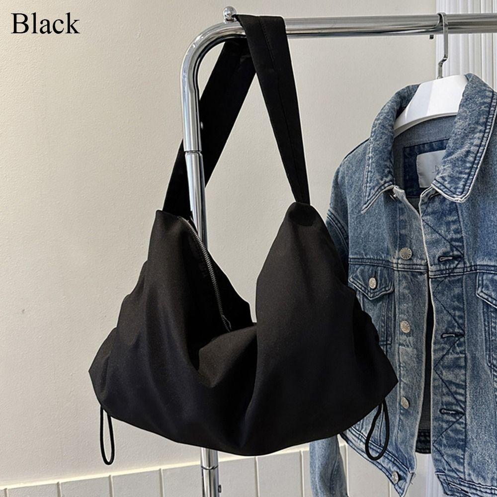 Fashion Canvas Shoulder Bags Solid Color Large Capacity Messenger Bag Totes Bag Women Female