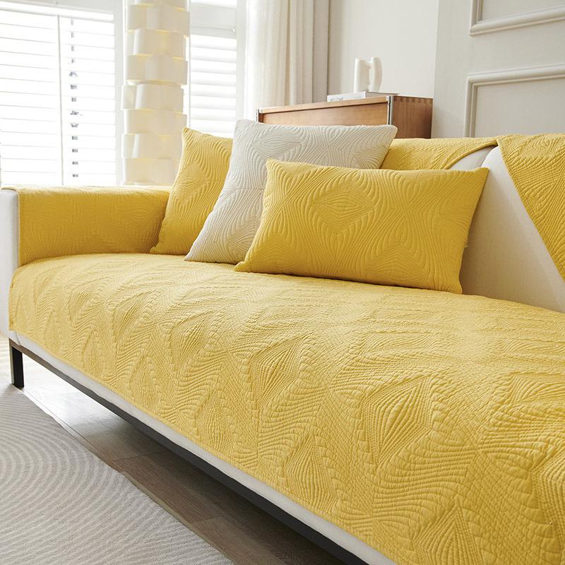 

Простая хлопковая подушка для дивана, универсальная нескользящая ткань для всех сезонов, чехол для дивана из чистого хлопка, чехол для подушки сиденья 70*70cm