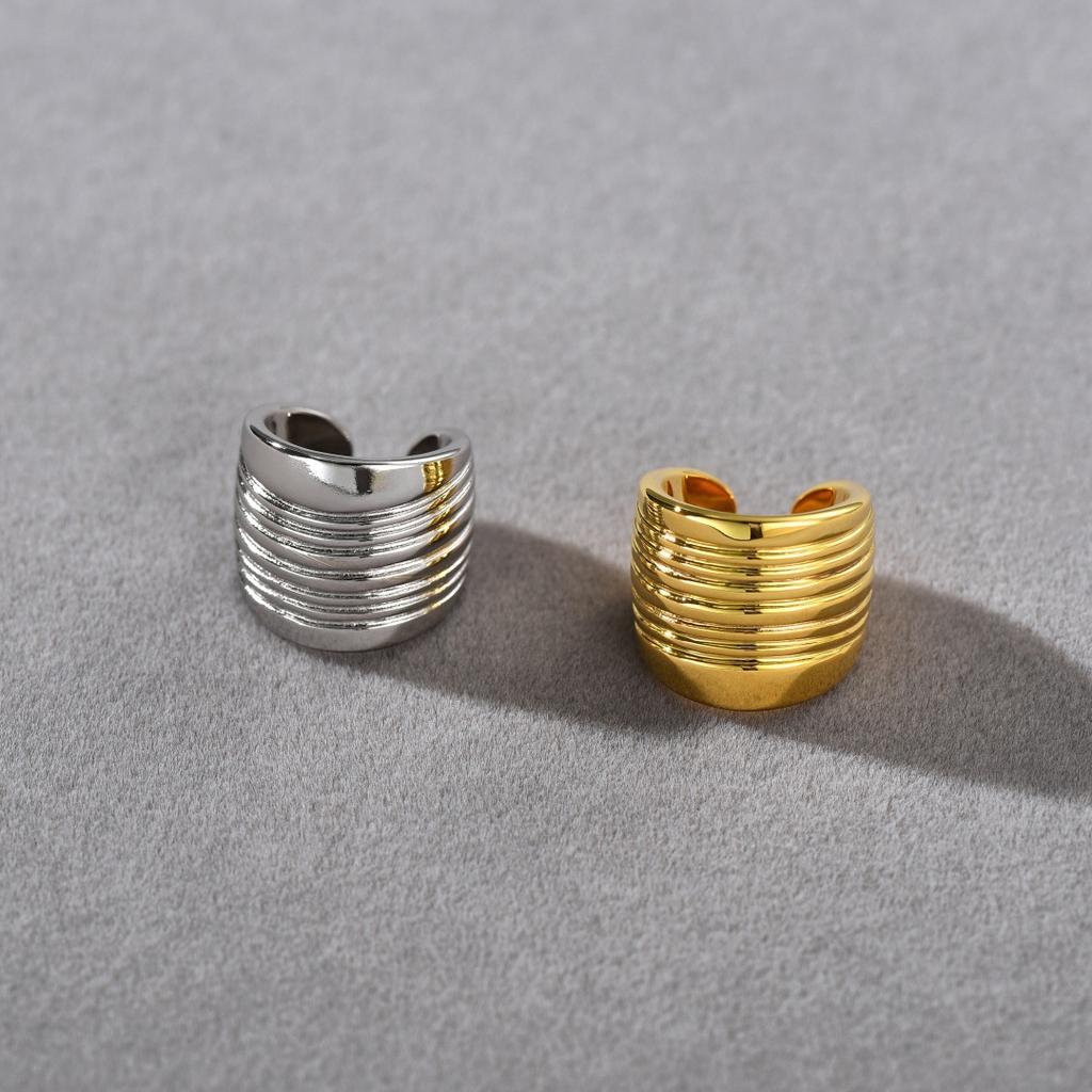 Must Enter Texture Corrugated Ear Bone Clip Unique Personality Simple Fashion Light Luxury Ear Clip Women