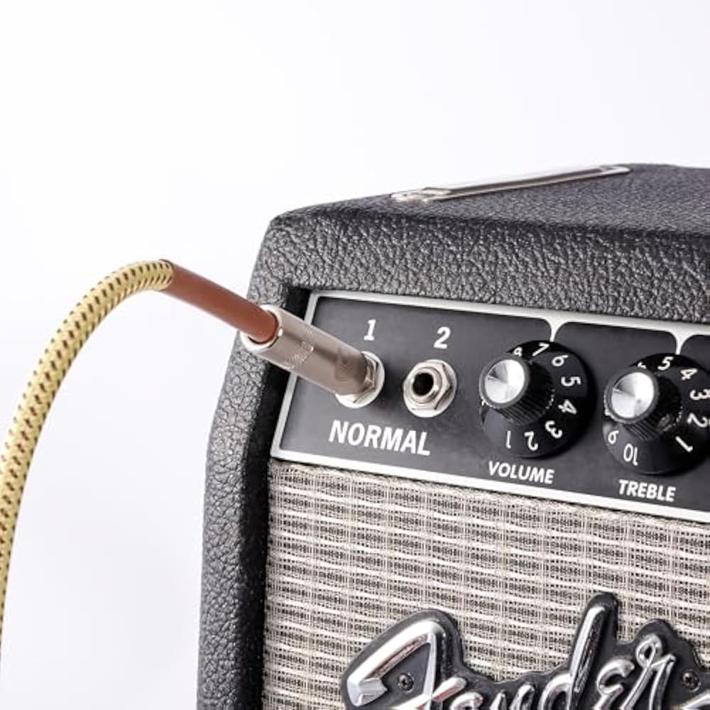 D'Addario Daddario Shield Cable (Guitar Shield) Custom Series Braided Instrument Cable Gray PW-BG...