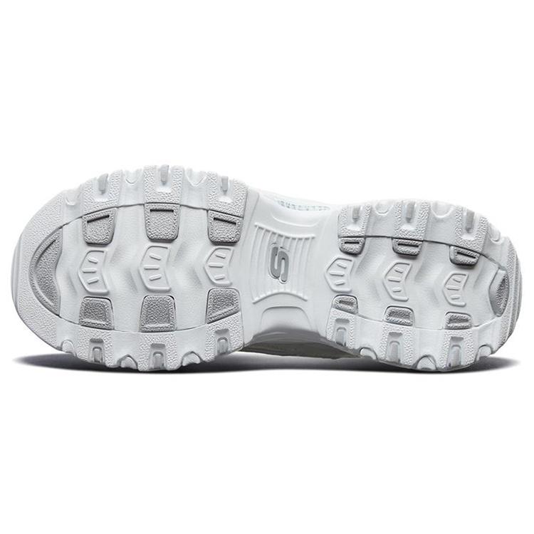 Skechers D Lites 1.0 Low Top Sneakers 'White' Women's 13168-WHT