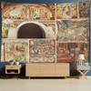 Religiösa Figurer Oljemålning Tapestry Väggbonad Retro Bohemisk Hippie Matta Sovsalrumsdekor