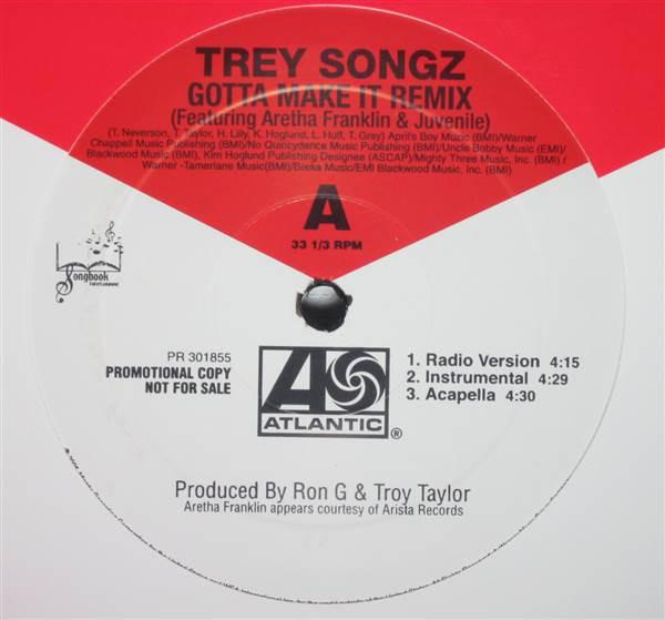 

12inch Record TREY SONGZ - Gotta Make It (Remix) / UR Behind PR301855 Atlantic 2005 US Rap & Hip-Hop/R&B Used