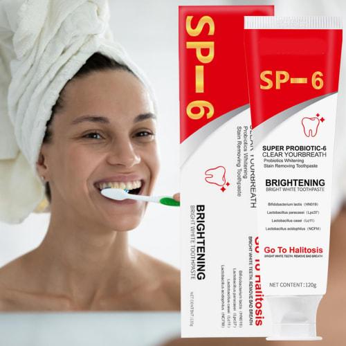 2 x 6-Piece Deep Cleansing Toothpaste with Ultra Whitening Probiotics for Gum Repair and Complete Care