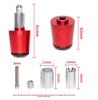 1 Pair Motorcycle Modification Accessories Handlebar and End Plug Thick Fixed Wear-resistant Balance Protection Universal Model 145