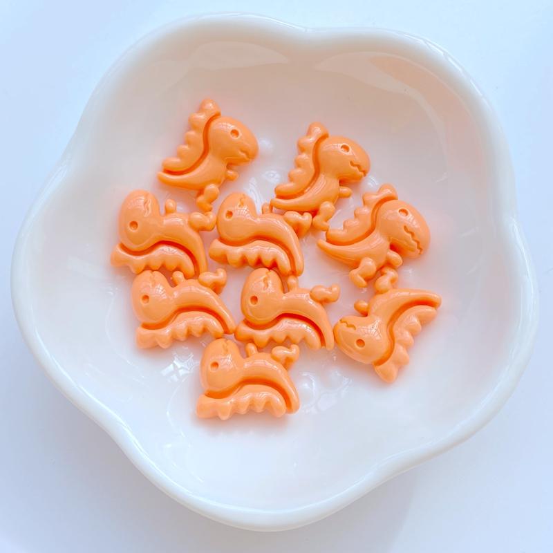 30Pcs New Cute Mini 12*15mm Little Dinosaur Flat Back Resin Nail Enhancement Jewelry Craft Decoration Accessorie