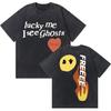Wypierany Vintage Raper Kanye West Okładka Albumu Muzycznego Logo Graficzny T-shirt THE LIFE OF PABLO Koszulka Męska Hip Hop Vintage Koszulki