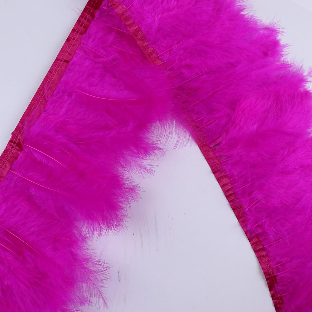 2 5 10 Meter Color Turkey Marabou Feathers Trim 4-6Inch Plumes Fringe For Sewing Crafts Wedding Party Dress Decoration