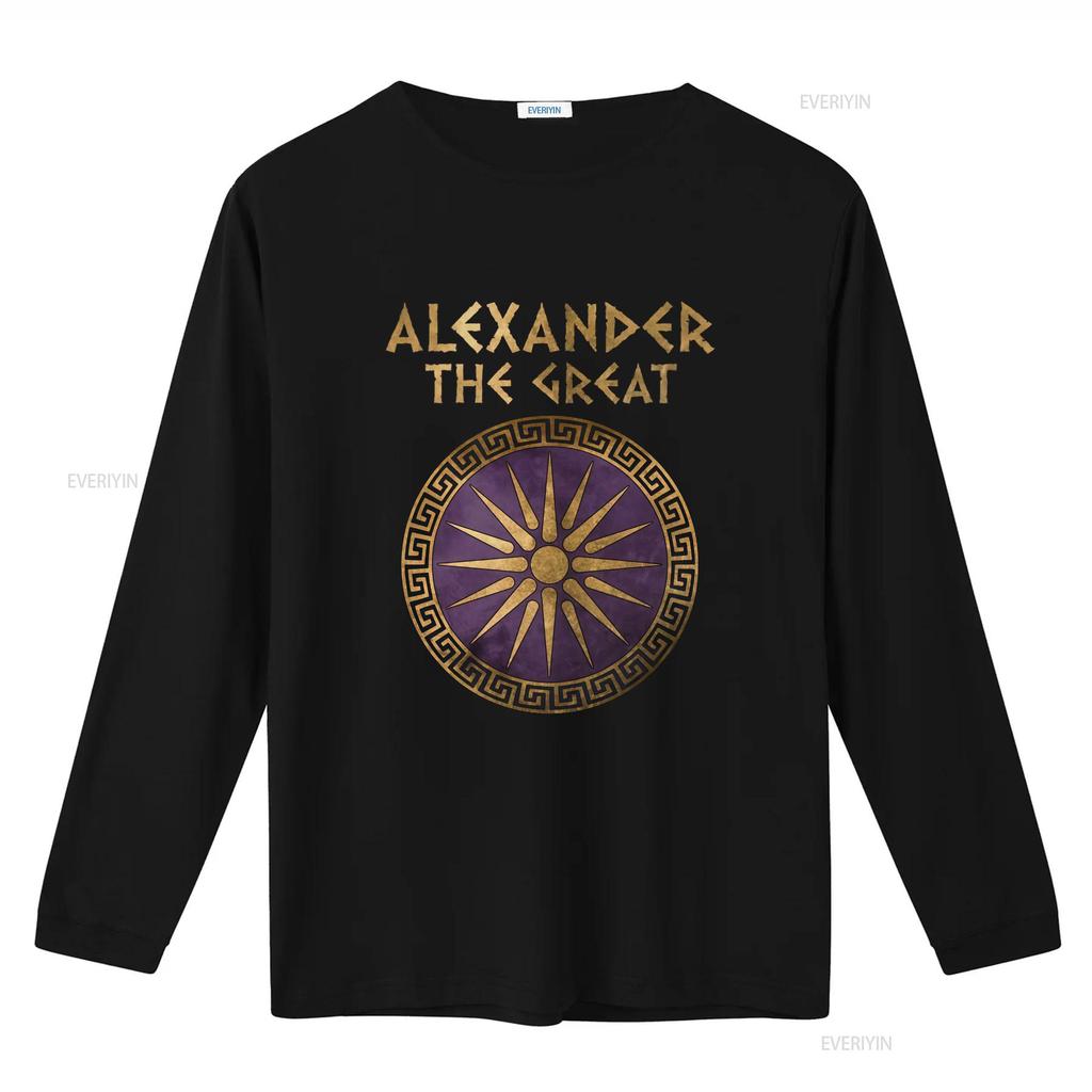 Alexander the Great Ancient Makedon Phalangite Shield T Shirt vintage Washed homme designer clothes streetwear Slightly fashion
