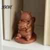 Funny Cat Statue for Shelf Fighting Cats Ornament, 3D Printed Stacked Kitten Figurine, Durable PLA Small Decorative Items Entrance Creative