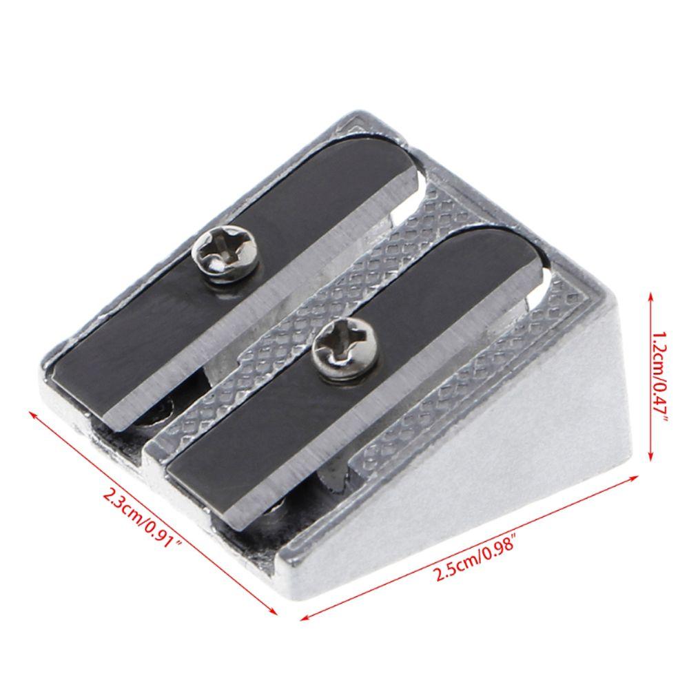 Bevelled Two Hole Pens Cutter Tool Pencil Sharpener Office Sharpener Double Hole Pencil Sharpener