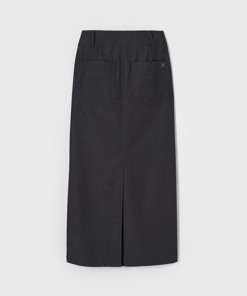 Yunse Base Long Skirt (Charcoal)