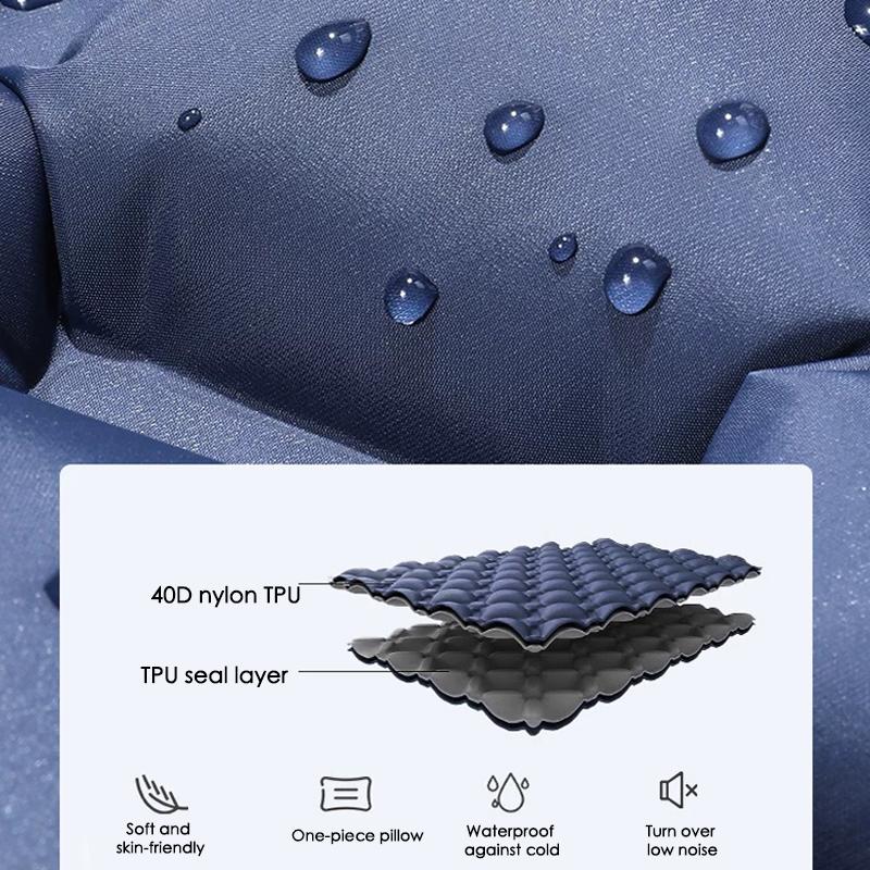 Outdoor Camping Doppelte aufblasbare Matratze Extra breite Schlafunterlage Ultraleichtes Klappbett Isomatte Auto Reise Matte