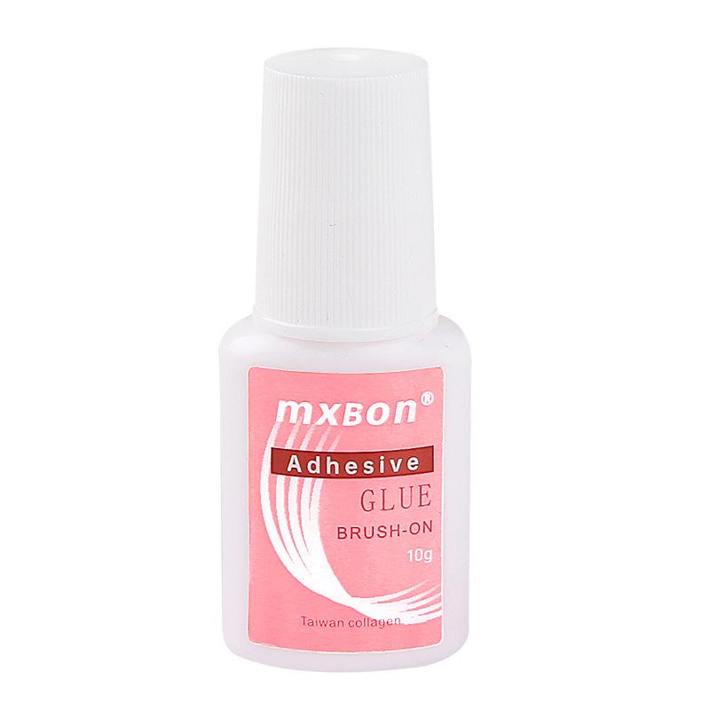 Long-Lasting Nail Glue with Brush for Press-On Nails, Nail Art, Stickers, Tips, & Remover