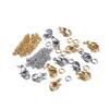 1Set 3m Stainless Steel Chain Bulk Chains Link Chain with Jump Ring Lobster Clasps Jewelry Making Set for DIY Necklace Supplies