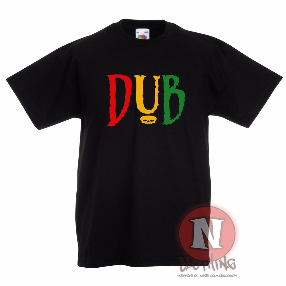 Camiseta De Niños Rasta Dubstep DUB Reggae Skanking Para Edades De 3 A 13 Años