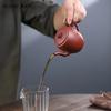 130ml Chinese Yixing Purple Clay Teapots Beauty Tea Infuser Kettle Handmade Bamboo Joint Shape Tea Pot Raw Ore Zisha Tea Set