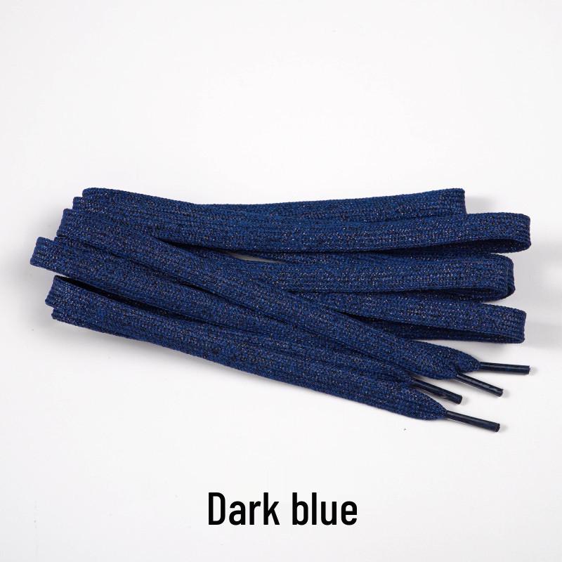 Pearlescent Gold & Silver Thread Shoelaces: Vibrant Double-Layer Flat Cords for Board, Sports, and Dance Shoes