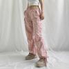 2022 Autumn Streetwear Drawstring Cargo Pants Womens Low Waist Baggy Pants Fairycore Trousers Vintage Casual Wide Leg Sweatpants
