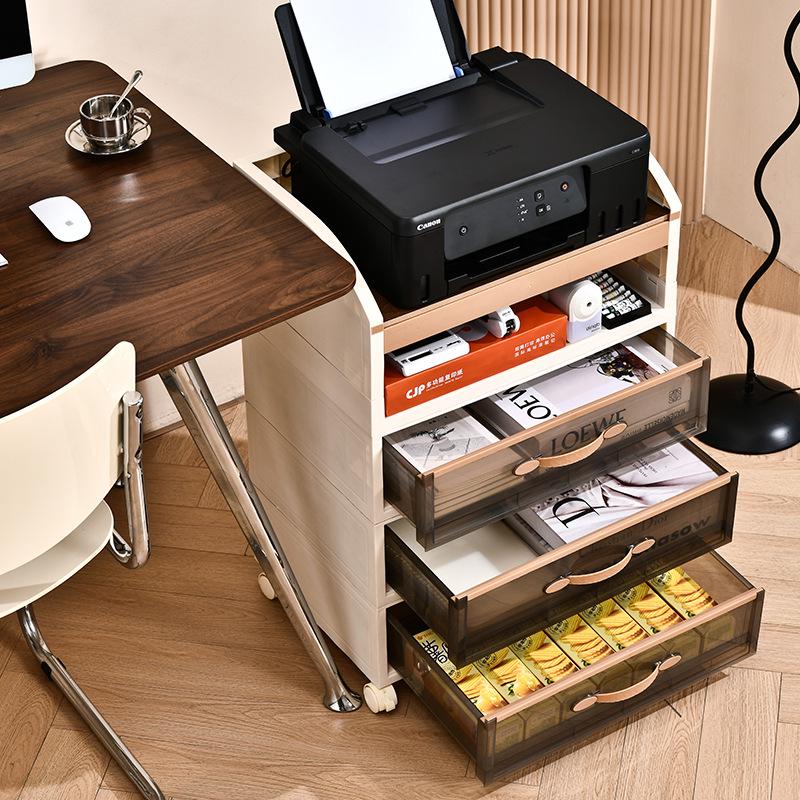 Printer Stand: Multi-Layer Floor Cabinet for Office and Home Use