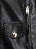 2023 Autumn European & American Style Oversized Washed PU Leather Lapel Jacket for Women