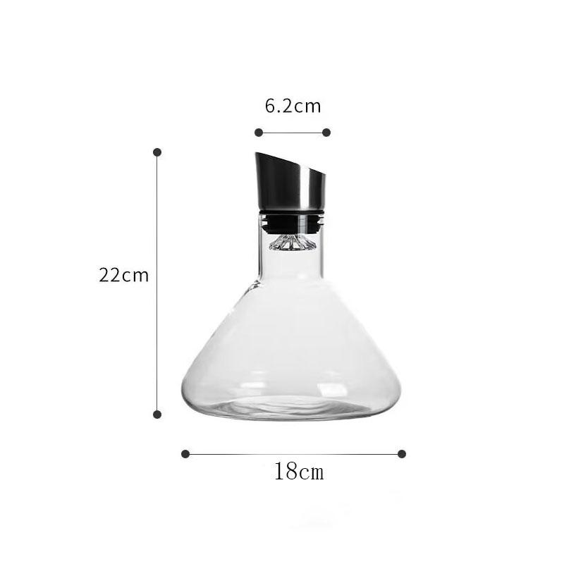 

Декантер для вина 1550 мл Быстрый Роскошный Высококлассный Стеклянный Кувшин для Розлива Хранения и Распределения Вина Декантер для Виски Vinho Разделитель для Вина