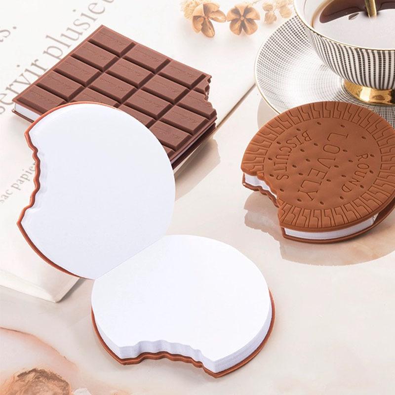 Chocolate Shaped Notepad: Cute Memo Notebook, Portable Diary, Office Supplies, Delicate Gift , Memo Pad, Stickers Scrapbooking