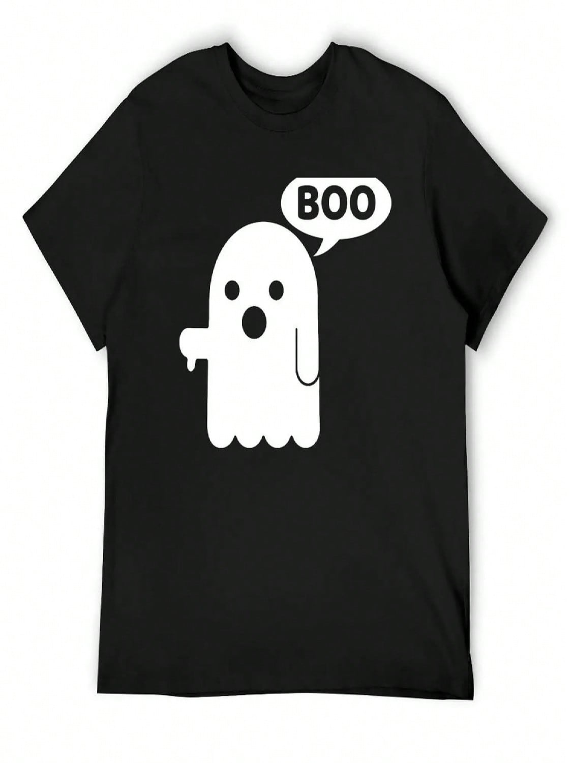 Boo Ghost Thumbs Down Funny T-Shirt T-Shirt Aesthetic Clothes Quick Drying  Mens White T Shirts S разноцветный