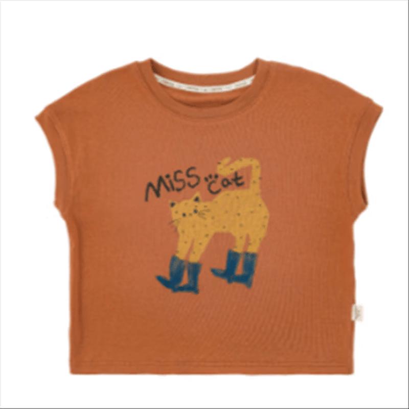 Yoyou Girls  Cartoon Print Short-Sleeve T-Shirt 90 cm