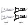 2 Pack Double Curtain Rod Brackets Wall Mount Bracket Aluminum Alloy Heavy Duty Curtain Rod Holders for Wall Hangers Support