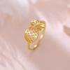 Pineapple Ring Stainless Steel Gold Finger Rings Women Cute Fruit Jewelry Birthday Gift