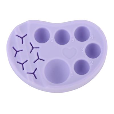 Silicone Eyelash Lift Palette Tweezers Slots Makeup DIY Tint Mixing Tool Multifunctional Lash Lift
