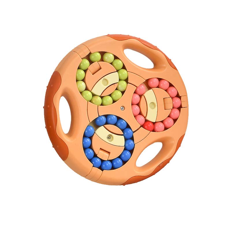 3In1 Kids Rotating Magic Beans Fingertip Cube Toys Children Spin Bead Puzzles Game Learning Educational Adults Stress Relief Toy