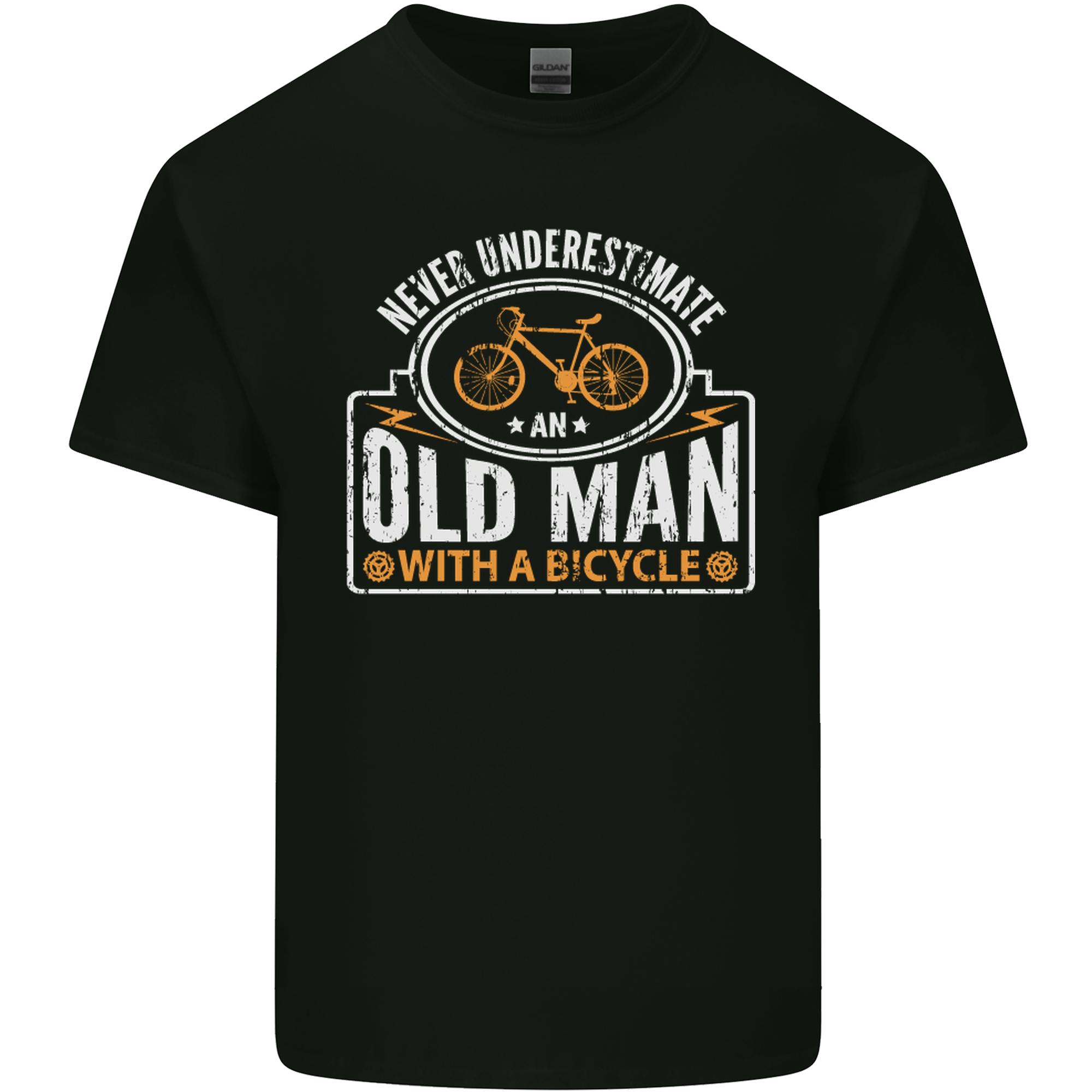 Cycling Old Unisex Cyclist Funny Bicycle Unisexs Light Cotton TShirt S