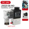 2v025-08-DC24V AC220V AC380V DC12V Pneumatic two-position two-way 2/2 solenoid control air valve one in and one out