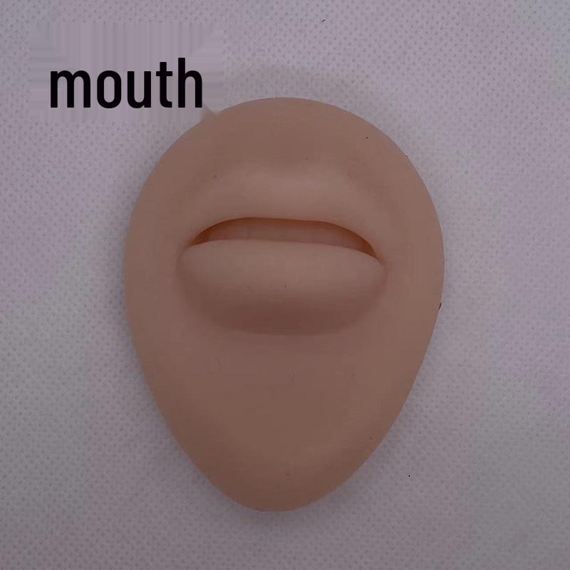 Silicone Ear, Nose, Tongue, Navel, Eye, and Mouth Model of Human Senses