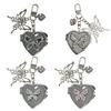 Y2K Aesthetic Butterfly Heart Keychain Stylish Butterfly Heart Keyrings Elegant Pendant For Personalizing Accessories