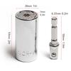 Universal Socket Wrench Torque Head Set Ratchet Super Sleeve Gadget Power Drill Adapter Magic Grip Spanner Key Multi Tool 7-19mm